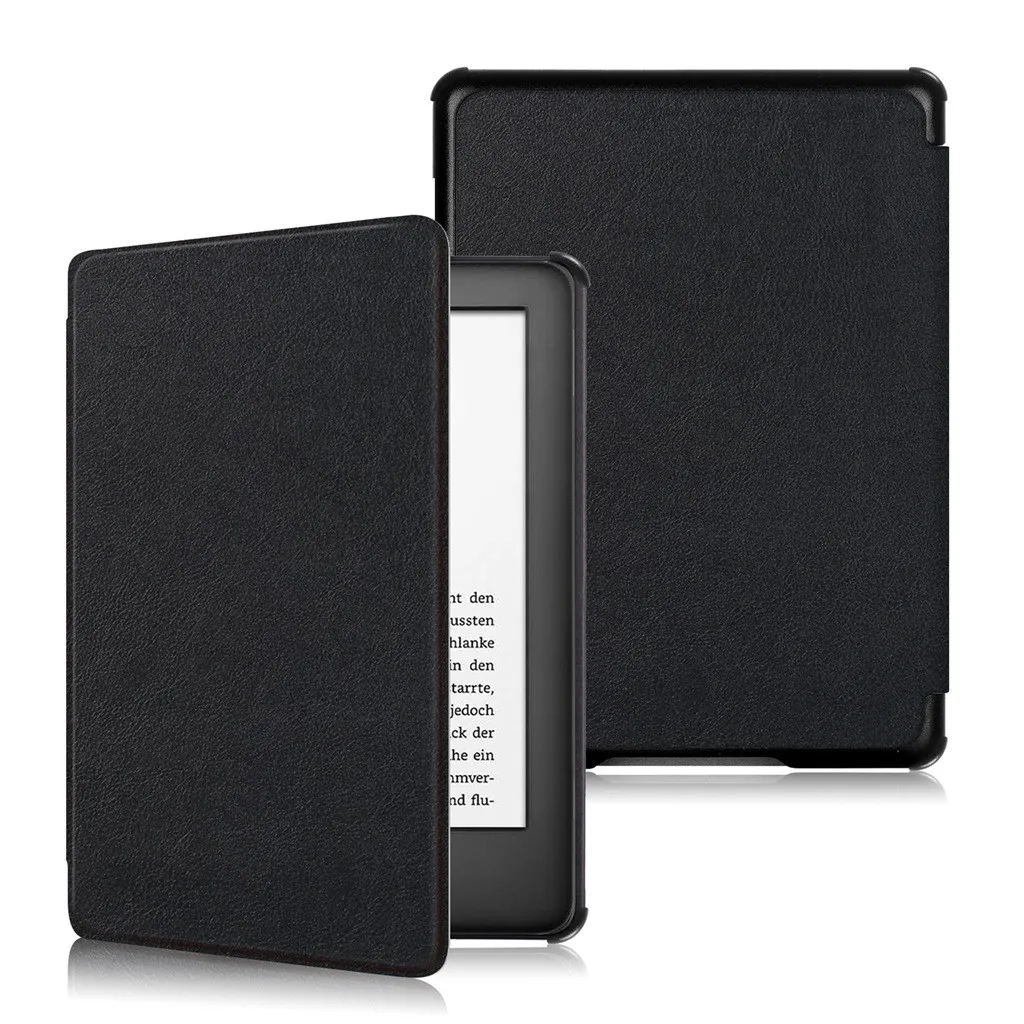BK Для Amazon Новинка Kindle 10th поколения 6-дюймовый датчик сна автоматическое Пробуждение кожаные туфли на плоской подошве с длинными рукавами анти-поверхность препятствует скольжению и износостойкость - Цвет: BK