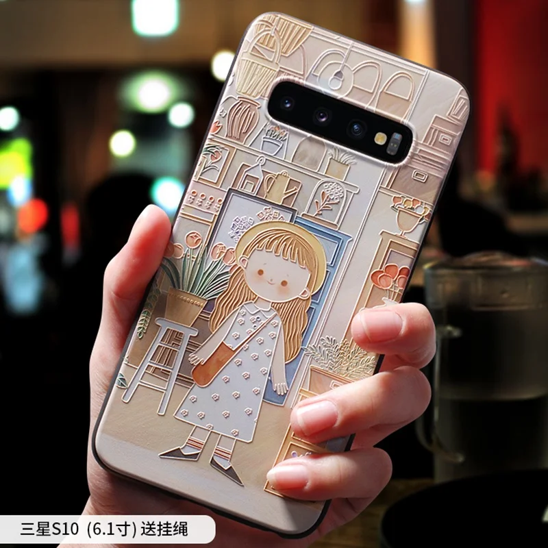 Чехол для Samsung S10 PLUS S9 S8 S10lite S10e в гонконгском ретро-стиле маленьких девочек |