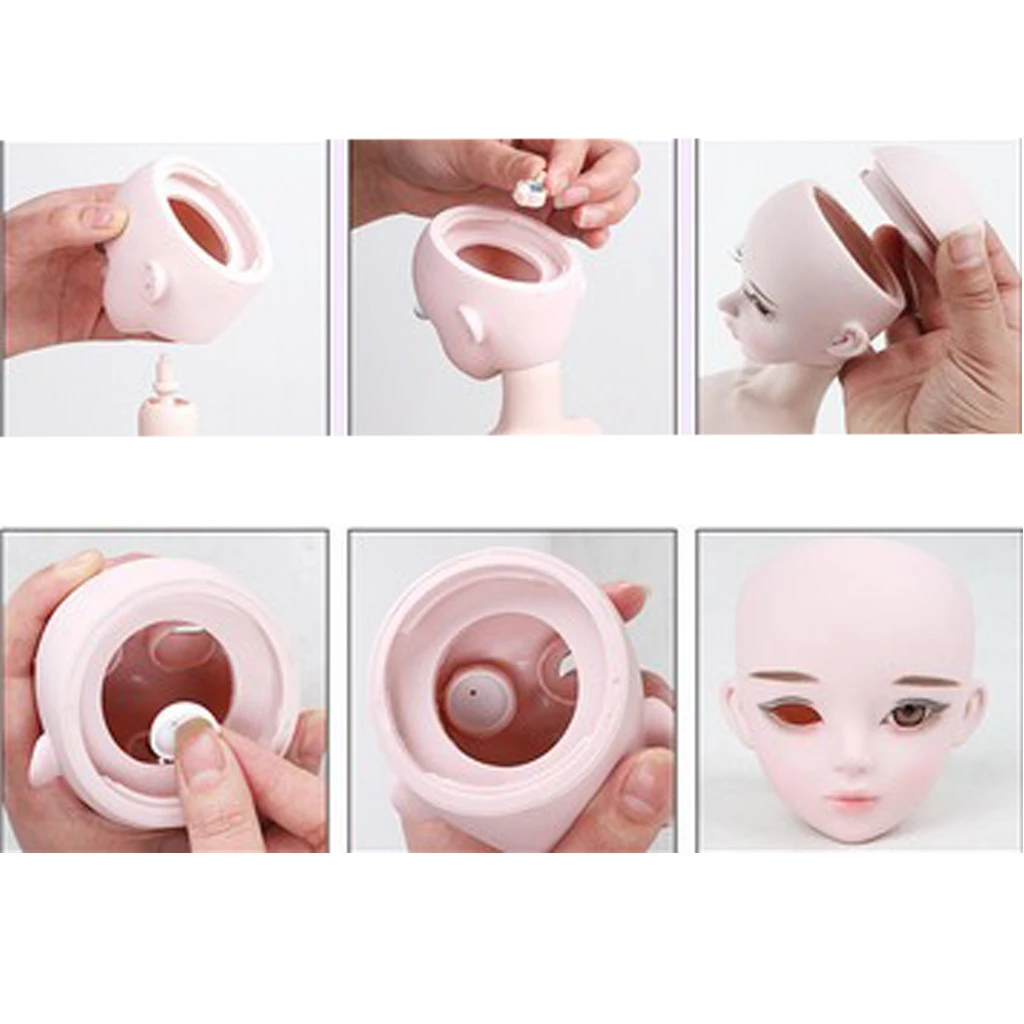 1/3 BJD голова лепить куклы части тела на заказ DIY Изготовление может изменить глаза