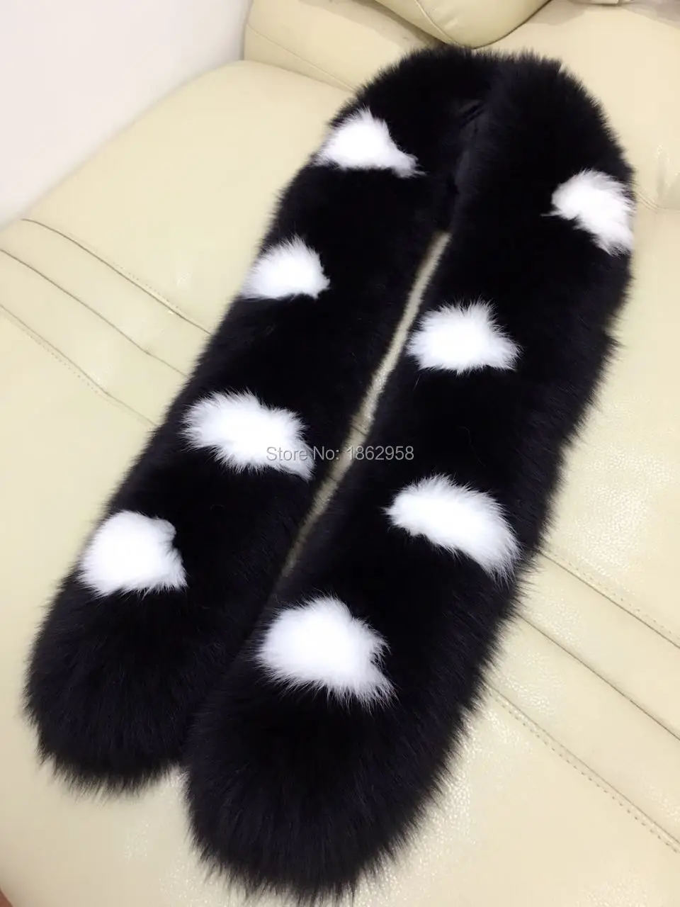 Женский пушистый шарф SJ767 оптовая и розничная продажа накидка с лисой высокое