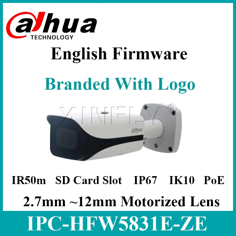 Dahua IPC HFW5831E ZE 8MP WDR IR Bullet сетевая камера IR50M обновляемая английская прошивка Z5E HFW4831E