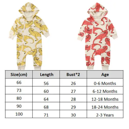 

Newborn Baby Boy Girl Hooded Romper Jumpsuit Warm Clothes Outfits 0-3Y
