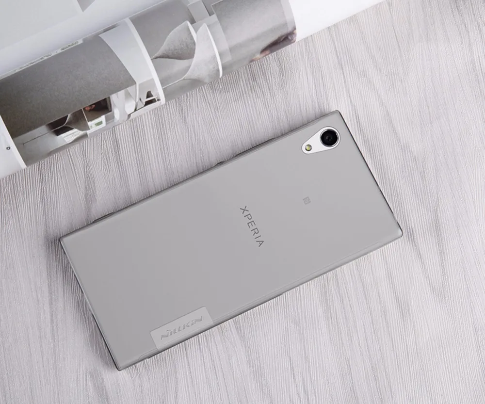 Бесплатный подарок) для Sony Xperia xa1 чехол Nillkin Nature ультра тонкий прозрачный