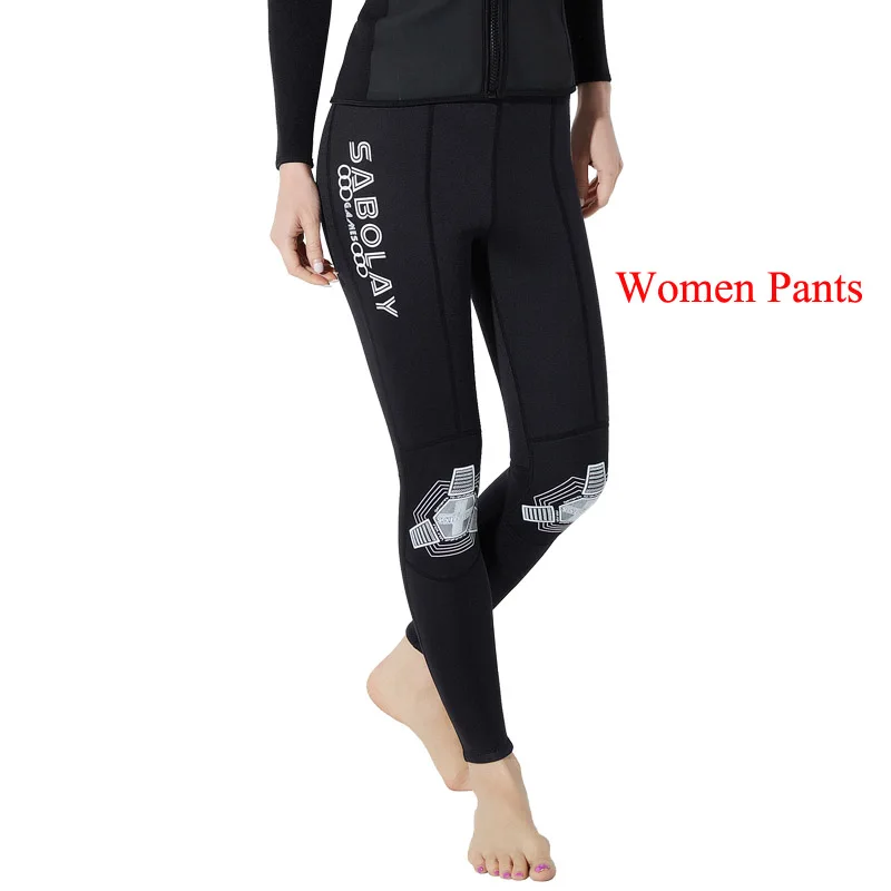 Women ONLY pants Мужские и женские парные гидрокостюмы 2 мм неопрена Плавание костюм Гидромайки Скуба-Дайвинг подводное плавание серфинг костюм Плавание ming - Цвет: Women ONLY pants