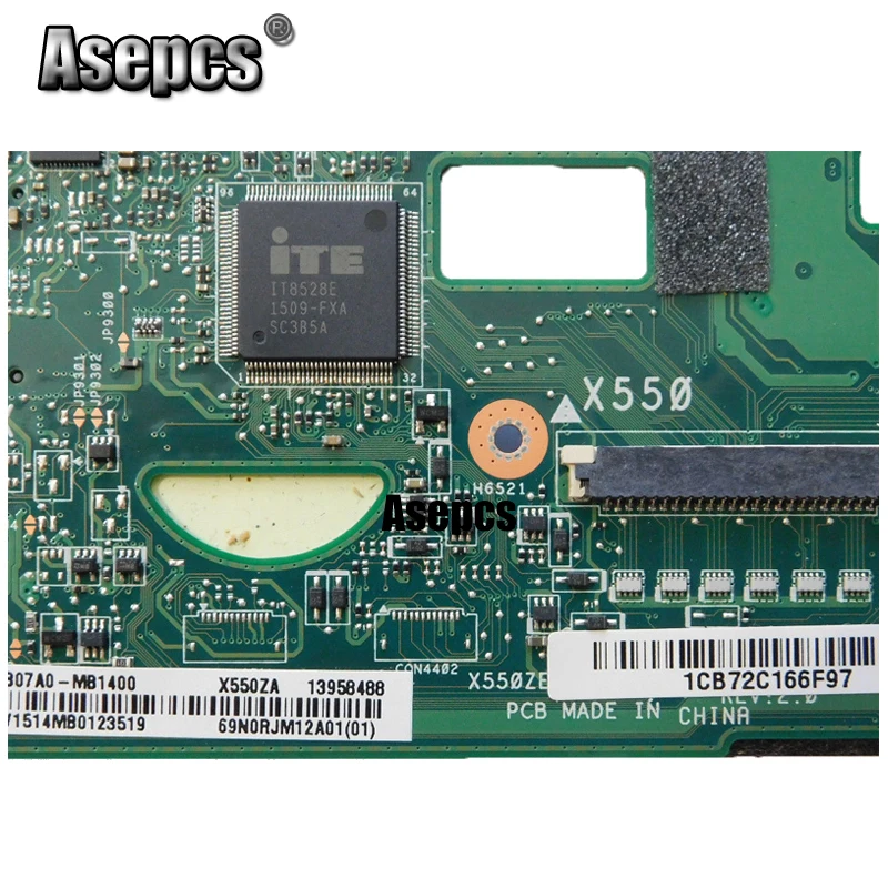 Asepcs X550ZE материнская плата для ноутбука Asus X550ZA X550Z X550 K550Z VM590Z A555Z K555Z X555Z тест