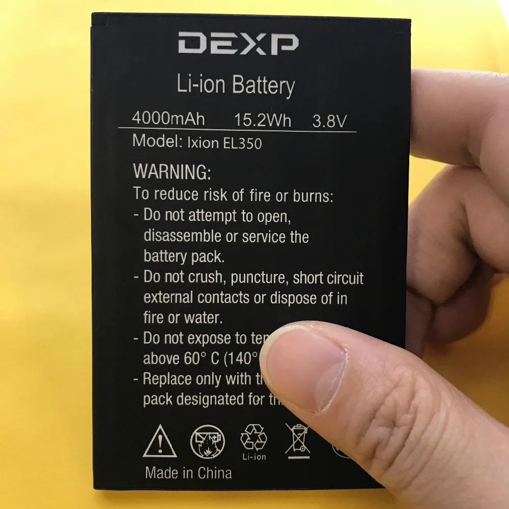 Аккумулятор на 4000 мА · ч для dexp ixion el350 в Мобильный телефон батареи + трек-код |