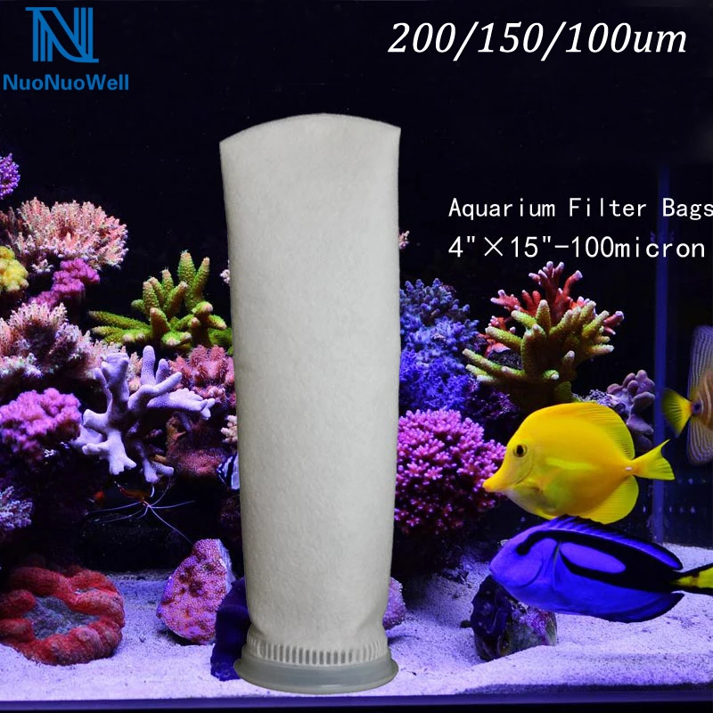 NuoNuoWell 1 шт 4 ''фильтр отстойник микрон носок мешок 200/150/100 мкм кронштейн
