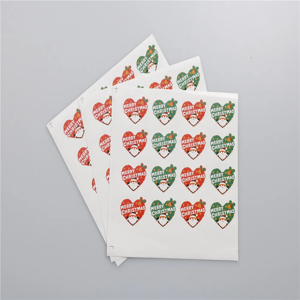 48 шт. декоративные наклейки в форме сердца Санта Клауса|decorative stickers|decorative stickers