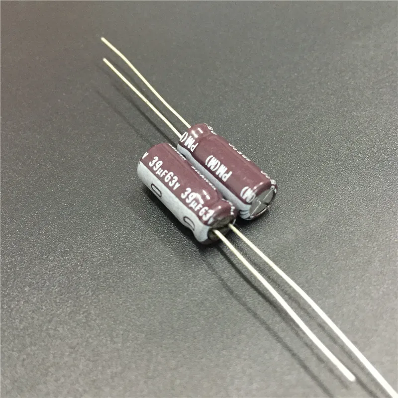 100pcs 39uF 63V NICHICON PM Series 6.3x15mm Super Low Impedance Long Life 63V39uF Aluminum Electrolytic capacitor | Электронные