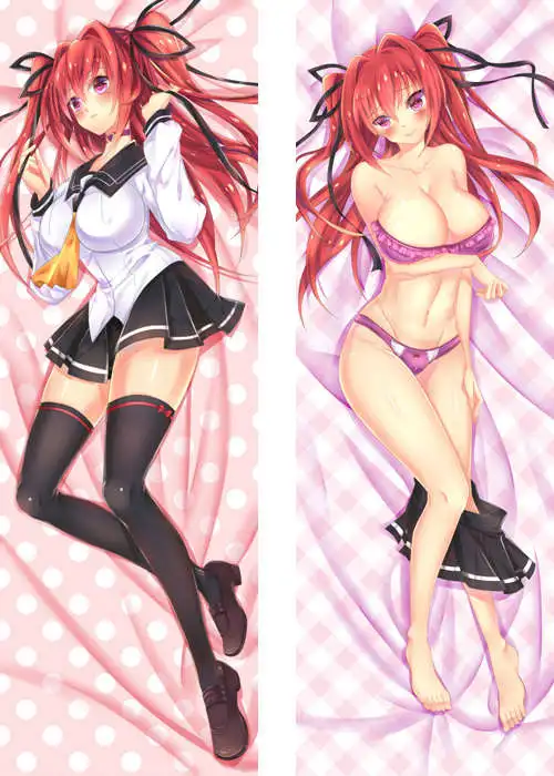 Наволочка для подушки shinmai maou no testament нарисованная Мио Марией наволочка с