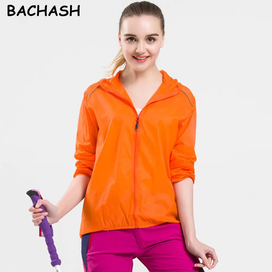 

BACHASH 2019 Women Men Summer Fashion Sun UV Protection Clothing Female Hooded Jacket Thin Breathable Beach Cardigan Loves Coats
