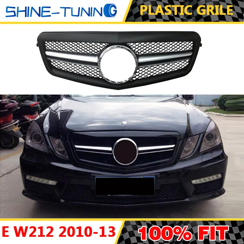 Решетка переднего бампера подходит для E class W212 E200 E300L AMG решетка 2010-13 гриль с эмблемой