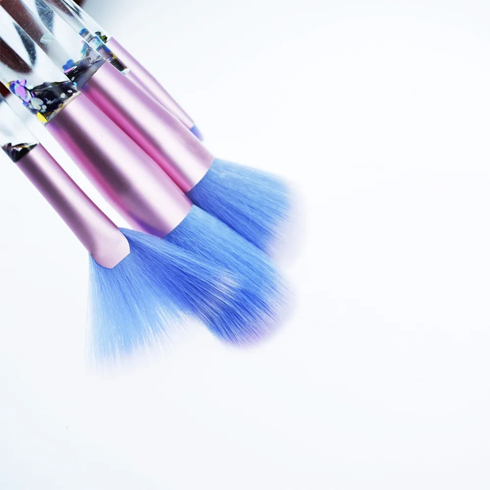 START MAKERS-7Pcs Pro Makeup Brushes Set Kabuki Brush Crystal sparkle brush Mermaid Cosmetic tools | Красота и здоровье