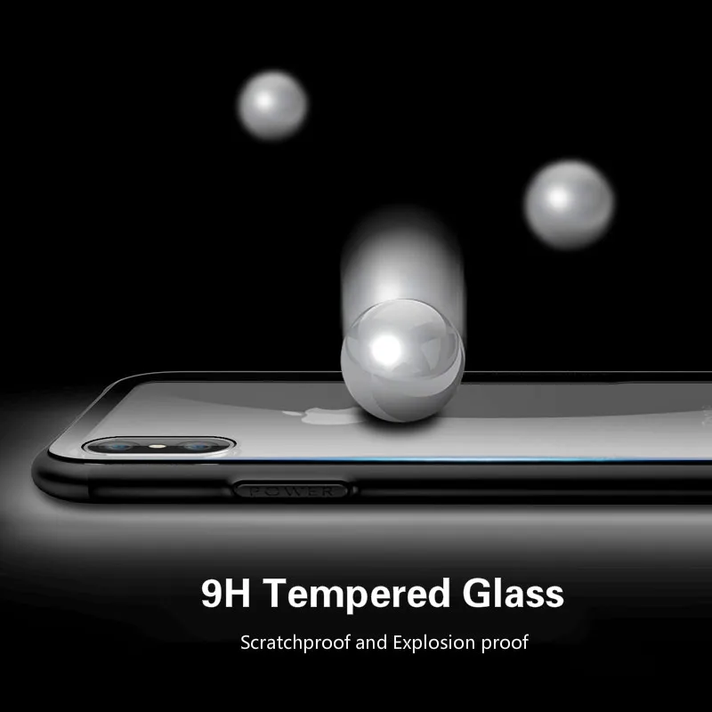 Чехол из закаленного стекла для iPhone 7, 8, 6, 6s Plus, высокое качество, прозрачный мягкий силиконовый стеклянный чехол для iPhone 11 Pro, X, XR, XS, Max, чехол s