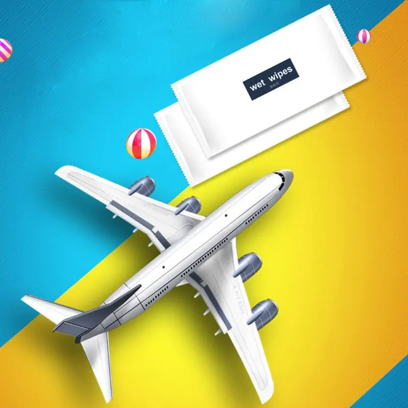 10 шт Одноразовые Нетканые влажные салфетки индивидуально обернутые портативные