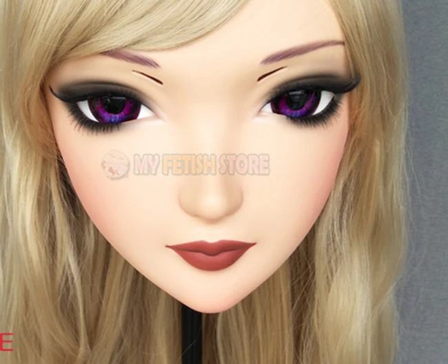 (ZI-01) Женская милая полимерная полуголовная маска кигуруми с глазками BJD Косплей