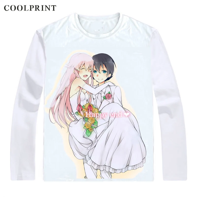 Футболки COOLPRINT Future Diary Mirai Nikki рубашки с длинным рукавом японским аниме Amano Yukiteru