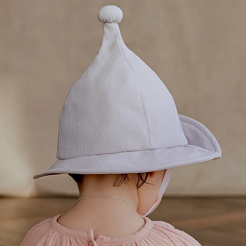 Панама ZMAFOX для мальчиков и девочек Детская летняя шляпа от солнца с заостренными