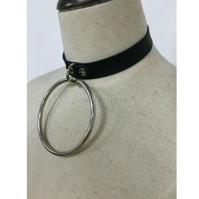 Панк готический пастельный бондаж воротник ручной работы кожа преувеличенный