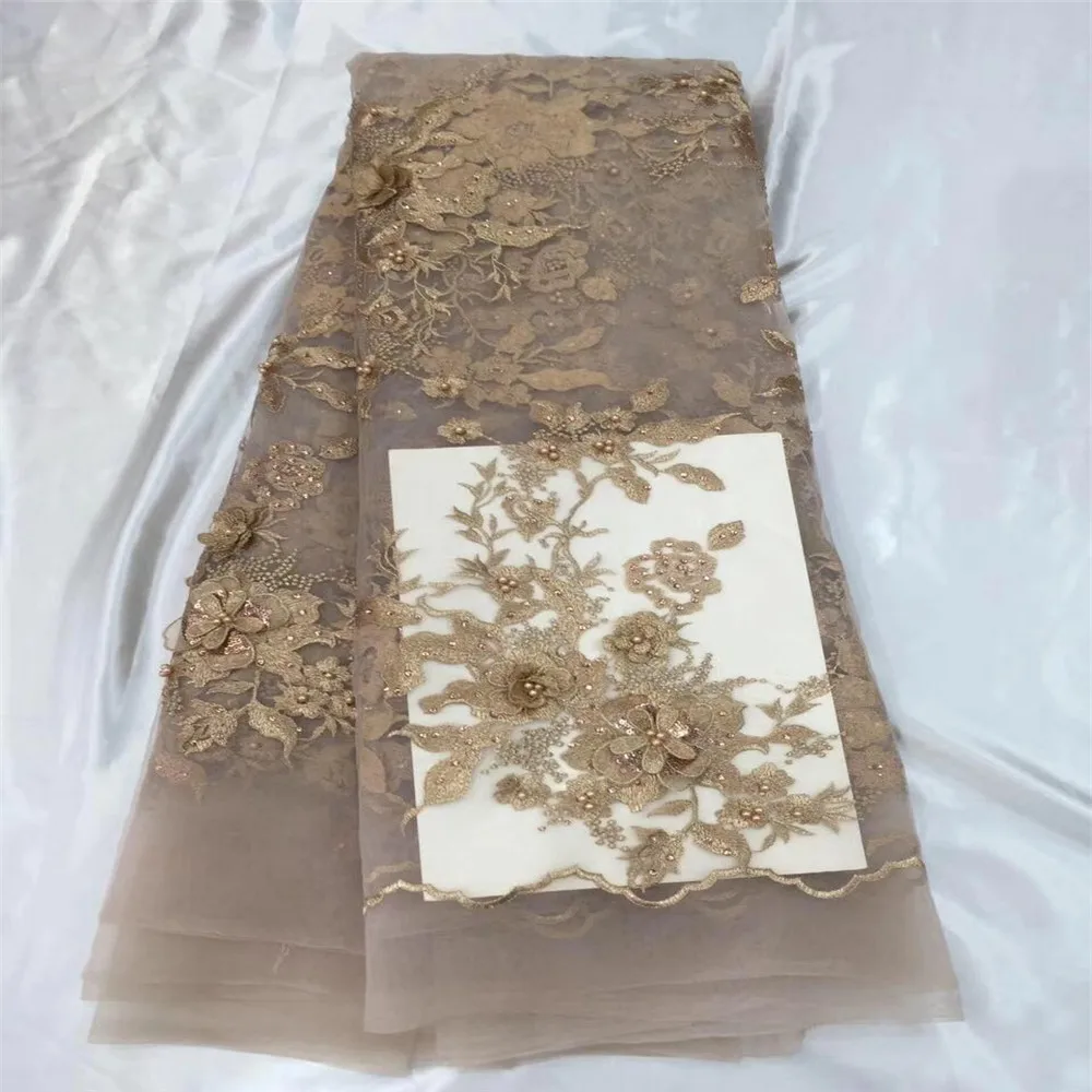 Новинка нигерийский французский мех кружевная ткань с вышивкой высокое качество