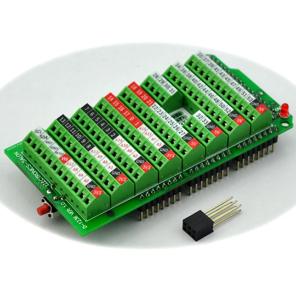 Electronics-Salon Screw Terminal Block Breakout Module for MEGA-2560 R3. | Blocks