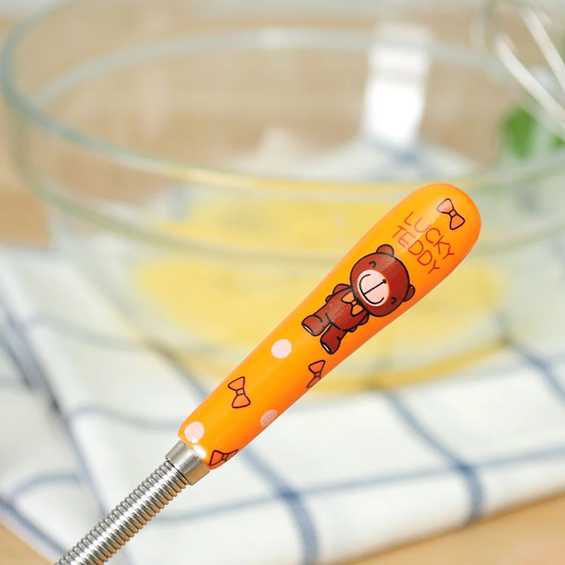 Модный маленький ручной керамический миксер из нержавеющей стали с ручкой для