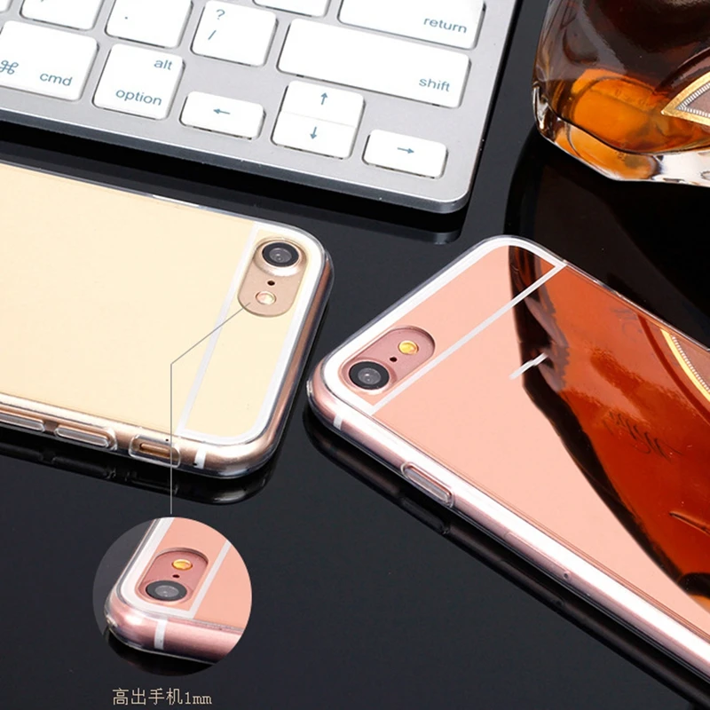 Мягкий силиконовый зеркальный чехол для Xiaomi mi A1 A2 Lite 5X6X6 8 Red mi 4A 5 6plus Pro 6A Note 7 3 4 4X 5A 5 Pro противоударный чехол