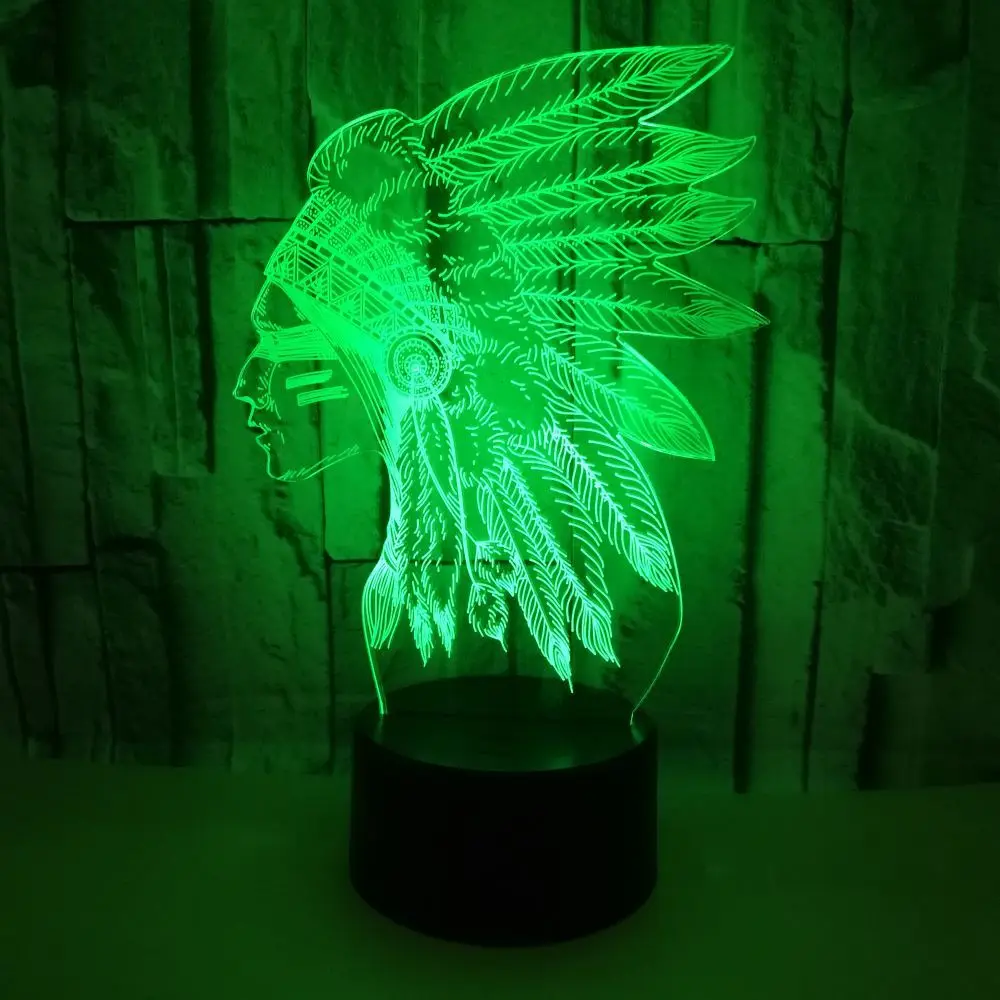 Emirates 3d Lights Seven Color Touch Led Visual Table Moderne Lamp Gift Decoration Night Lamps For Living Room | Освещение