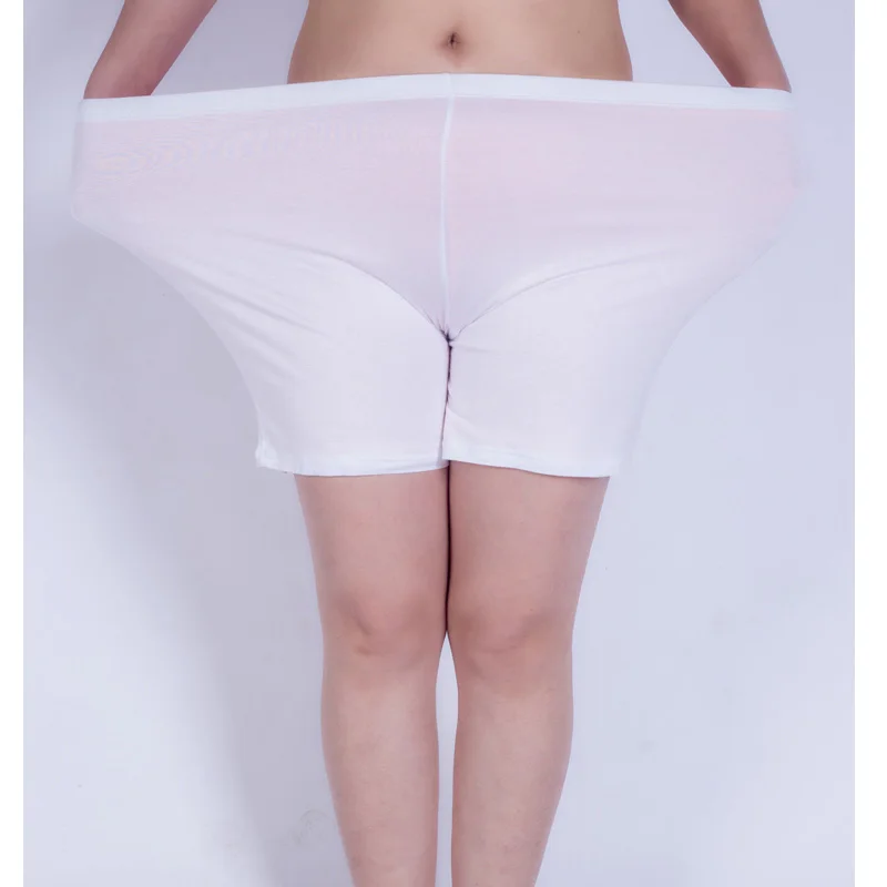 6XL, мягкие, Модальные, безопасные Короткие штаны для женщин, плюс размер, защитные штаны, белые, розовые, черные цвета, большие размеры, женские штаны Z20