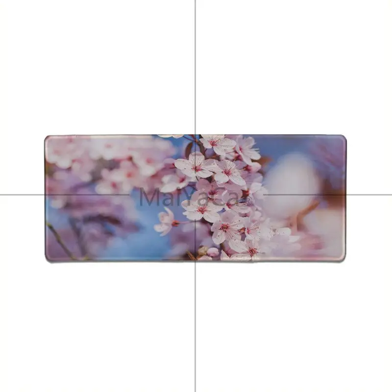 Lock Edge 30x80cm Maiyaca классный Розовый Вишневый цвет дерево офисные мыши геймер мягкий коврик для мыши игровой плеер стол коврик для ноутбука резиновый коврик для мыши Аниме - Цвет: Lock Edge 30x80cm