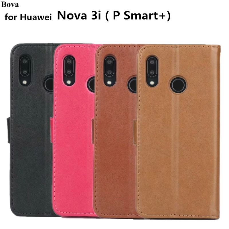 AZNS кожаный чехол для Huawei P Smart + Plus/Nova 3i 6 3 дюйма PU держатель карт кошелек Чехол