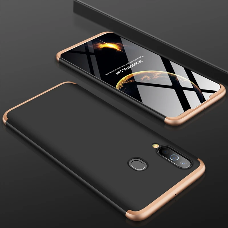 Black Gold A30 A50 для samsung A10 A20 A30 A40 A40S A50 A60 A70 чехол A7 A9 360 противоударный чехол для samsung Galaxy M10 M20 M30 чехол - Цвет: Black Gold