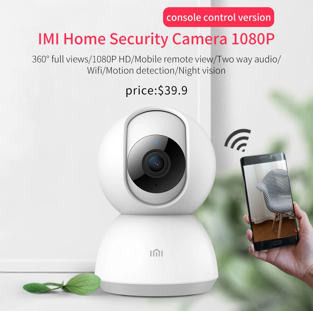 1080P беспроводная домашняя безопасность XIao mi IP камера H.265 HD mi ni Смарт Wi-Fi камера Wifi Camara ip двухстороннее аудио детский монитор