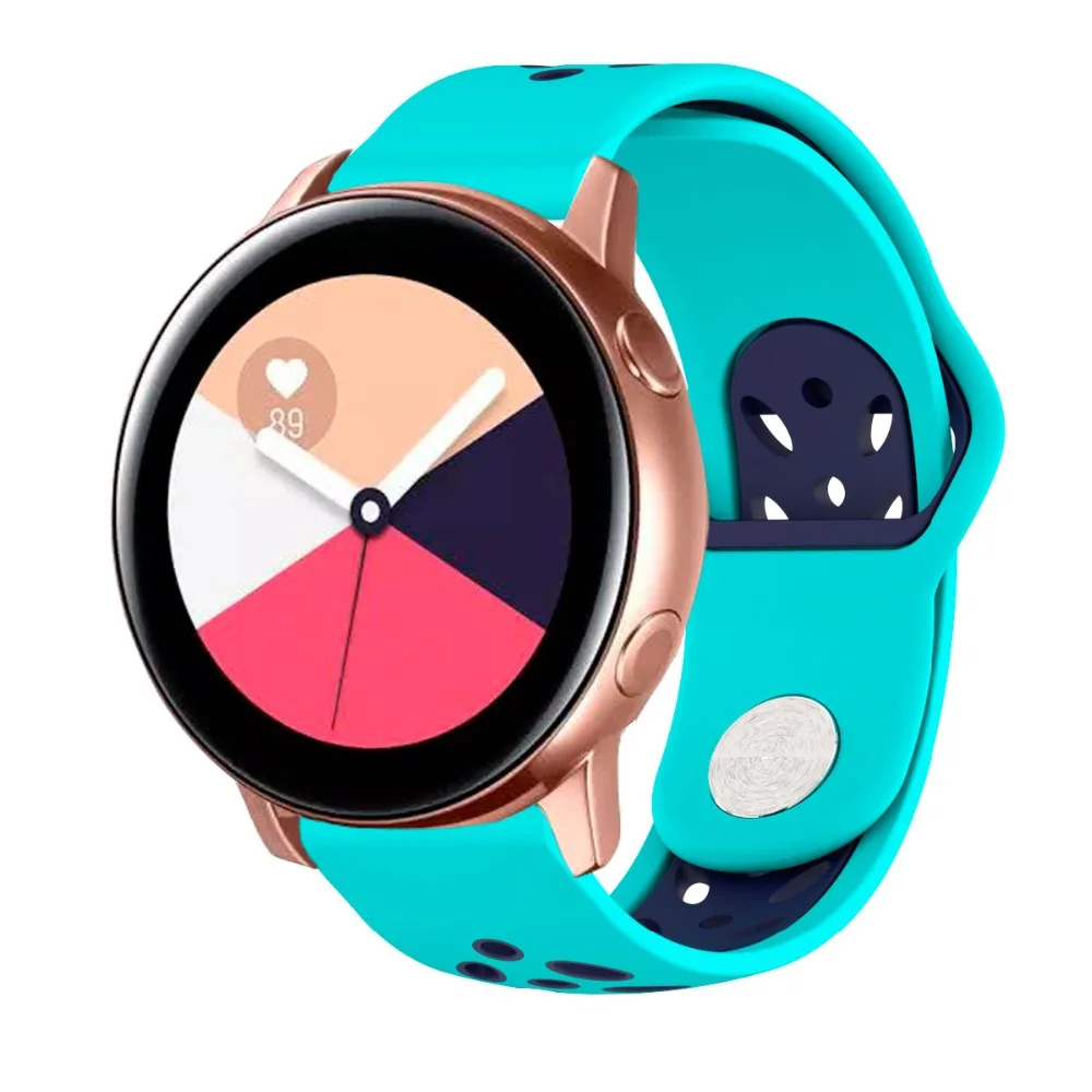 Ремешок Bip для часов Amazfit 20 мм силиконовый браслет для часов Amazfit GTR 42 мм samsung Galaxy Watch Active Galaxy Watch 42 мм Correa