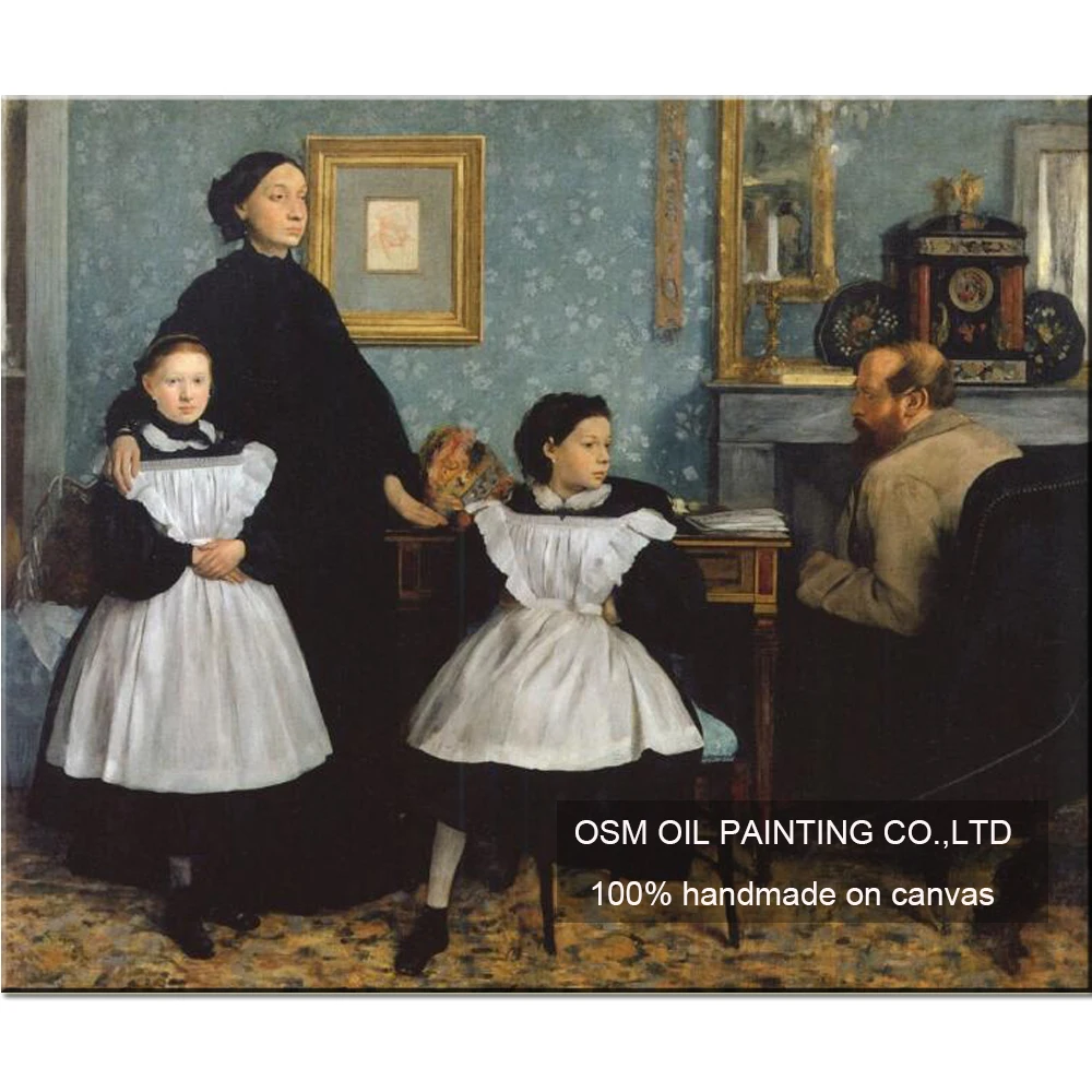 Высококачественная ручная роспись Гармония семейная картина маслом Настенная