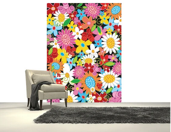 Обои с цветочным принтом на заказ обои изображением весенних цветов 3D фотообои