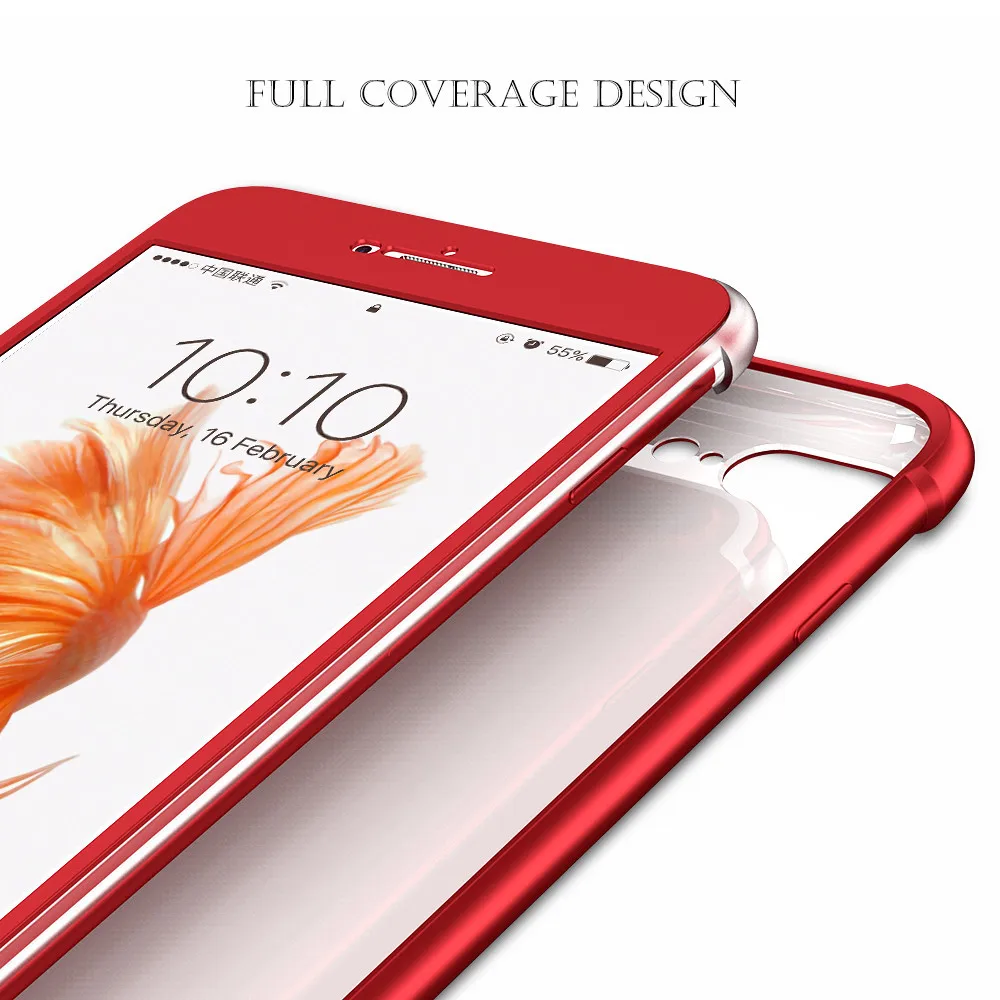 FLOVEME Phone Case For iPhone 6 6S 7 8 Plus Back Cover Business Matte Anti-knock Ultra-thin Shell Cases Capa |