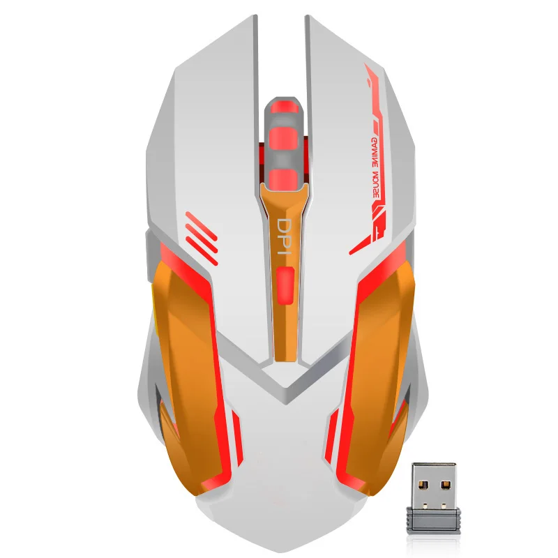 Игровая оптическая мышь USB Беспроводная/Проводная компьютерная портативная цветная мышь с подсветкой точность позиционирования перезаряжаемая литиевая батарея