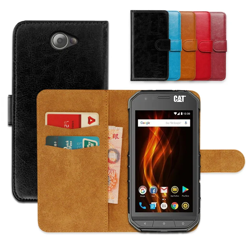 

On Cat S31 Luxury wallet case for Caterpillar Cat S31 PU Leather Exclusive Slip-resistant Flip Ultra-thin Phone Cover,book case