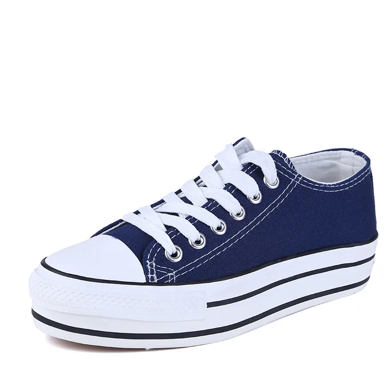 Новый толстой подошве парусиновые туфли женская обувь на плоской платформе