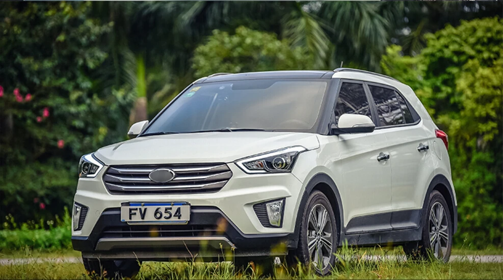Автомобильный бампер налобный фонарь для hyundai creta IX25 головной светильник автомобильные аксессуары IX 25, год светодиодный DRL головной светильник IX25 противотуманный светильник