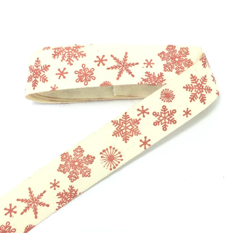 

5/8"(15mmx100m) 100% cotton ribbon Zakka Retro Handmade dots Cotton Ribbon Sewing label Christmas red snow lace