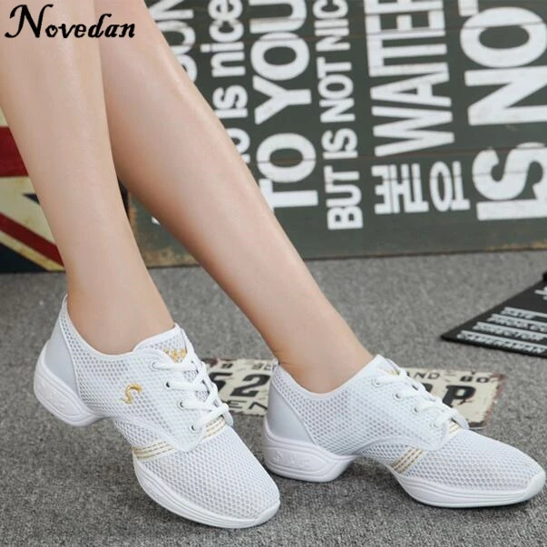 Summer White Woman Sport Sneakers Shoes Womens Dance Sneakers Dance Shoes Hip Hop Jazz Sneakers For Women Girls