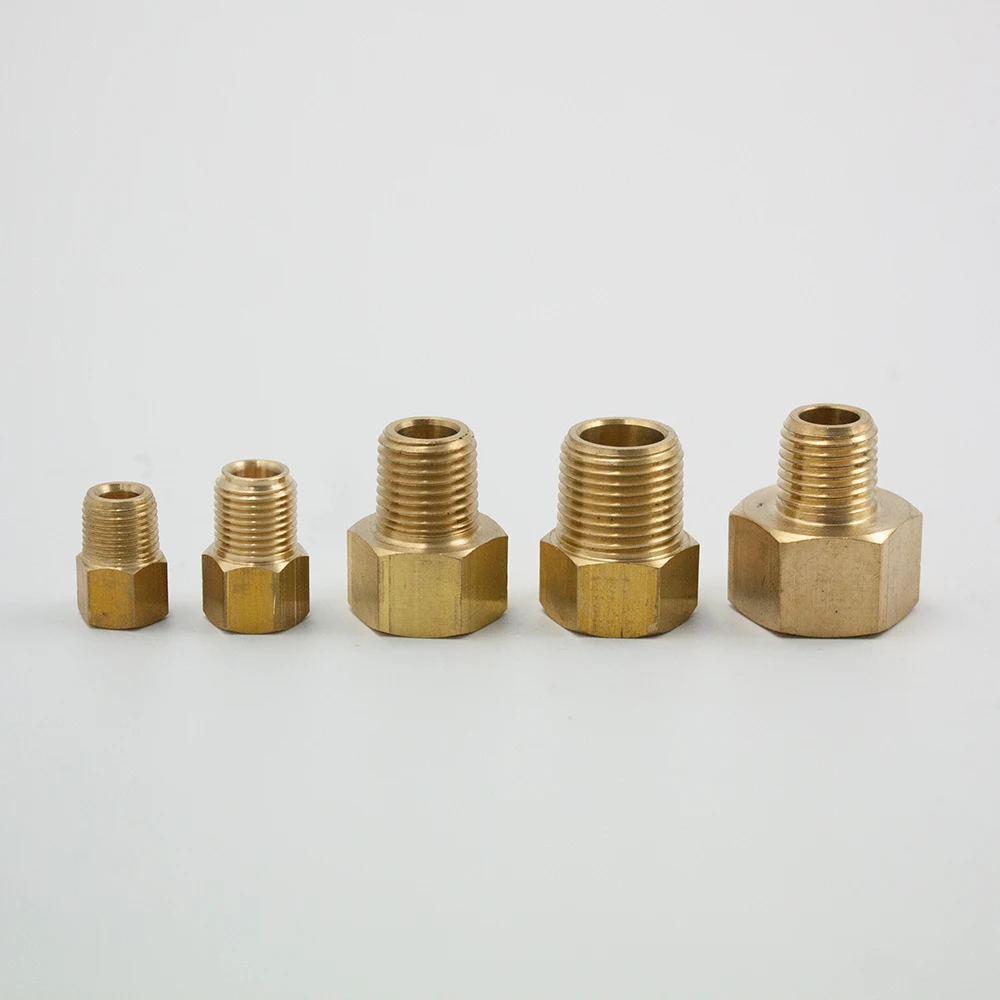 2 шт. латунные тормозные трубки 1/8 дюйма 1/4 5/16 3/8 1/2 5/8 дюйма|npt male|connector fittingsmale tubes |