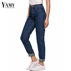Женские джинсы-бойфренды, светло-голубые джинсы-карандаш с высокой талией, повседневные винтажные, 2021