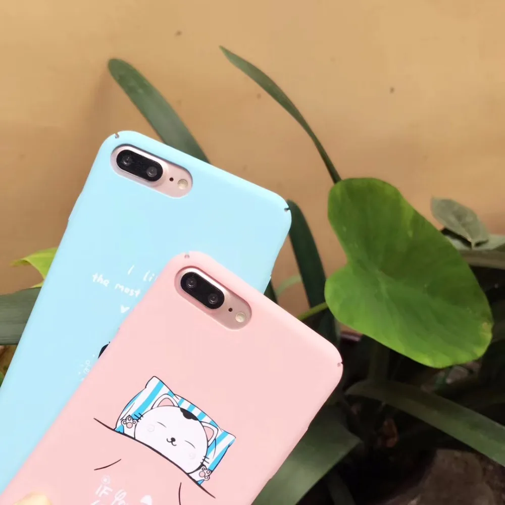 Lanche новый Пингвин и кот шаблон телефона чехол Мобильный сумка для iPhone 6 7 8 X плюс A97