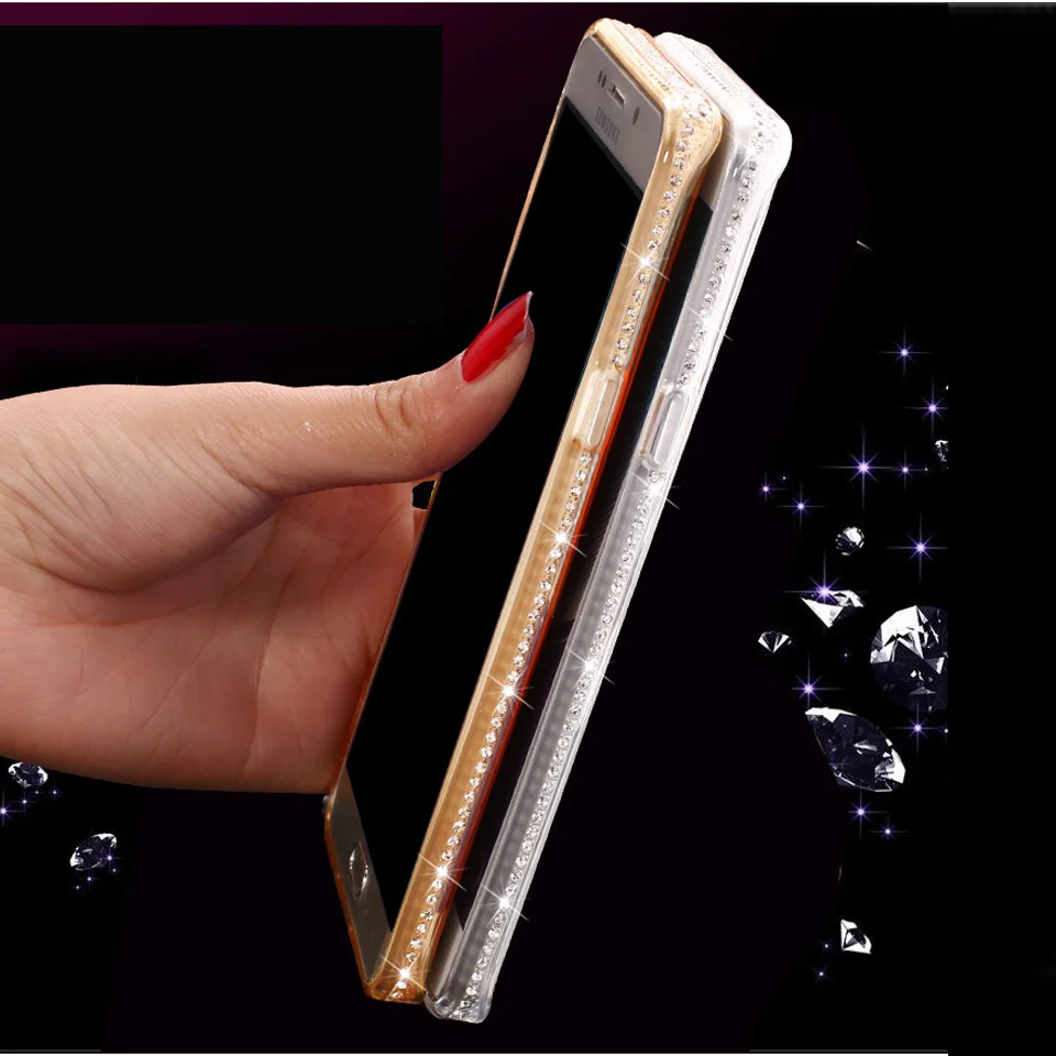 Алмазный резиновый блестящий чехол для Samgung S8 Plus S7 Edge S6 S9 Note 9 A3 A5 A7 2016 2017 J3 J5 J7 Pro A6 2018