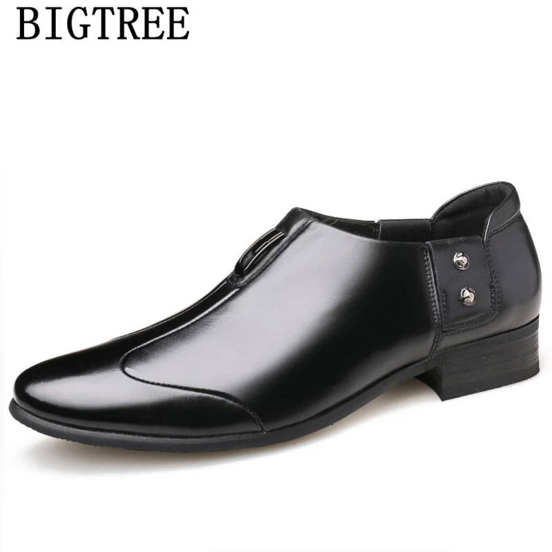 Туфли Sepatu мужские классические натуральная кожа без застежки обувь для офиса |