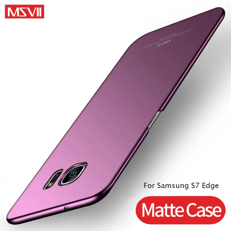Чехол для Samsung Galaxy S7 тонкий матовый чехол MSVII Edge жесткий S 7 Edge|Бамперы| |