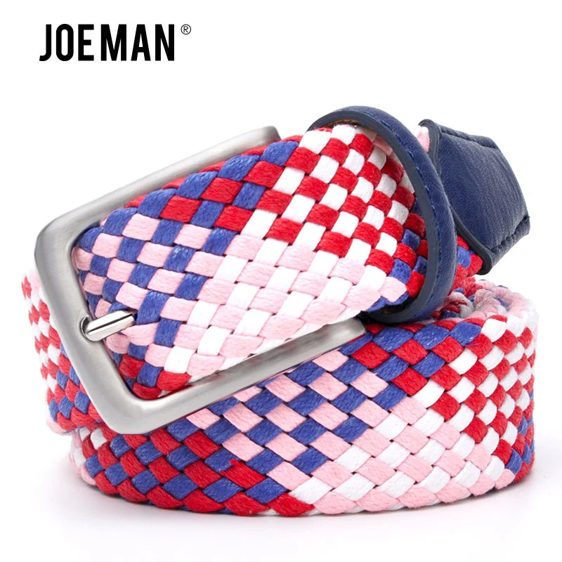 Lovers Braided Belt Men Belt 3.5 cm Women Belts 3.0 cm Without Holes Cotton Weave Pipe Strong Belts From 23" to 60"